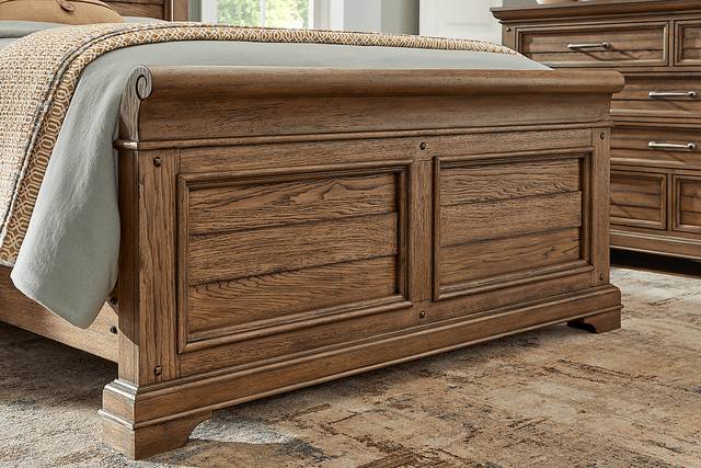 Gillon Ferry Brown 5 Pc King Panel Bedroom - Thumbnail - Image 4