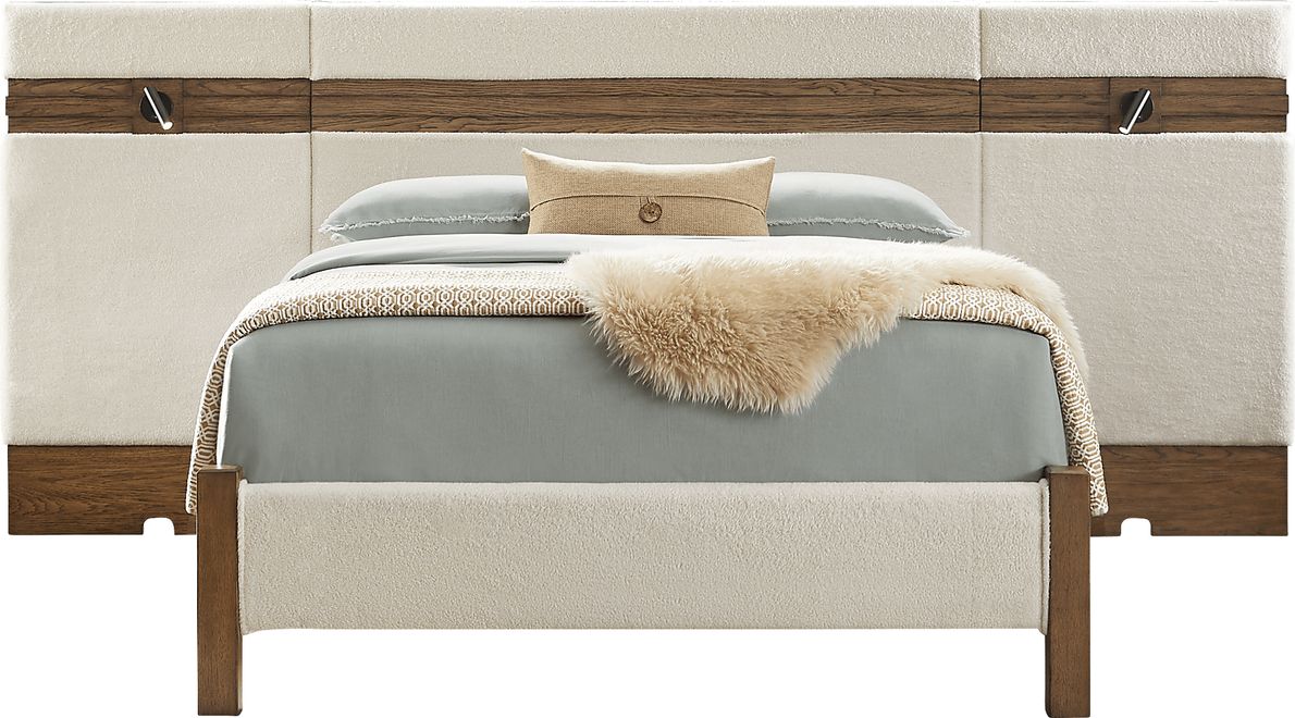 Gillon Ferry Beige King Upholstered Wall Bed