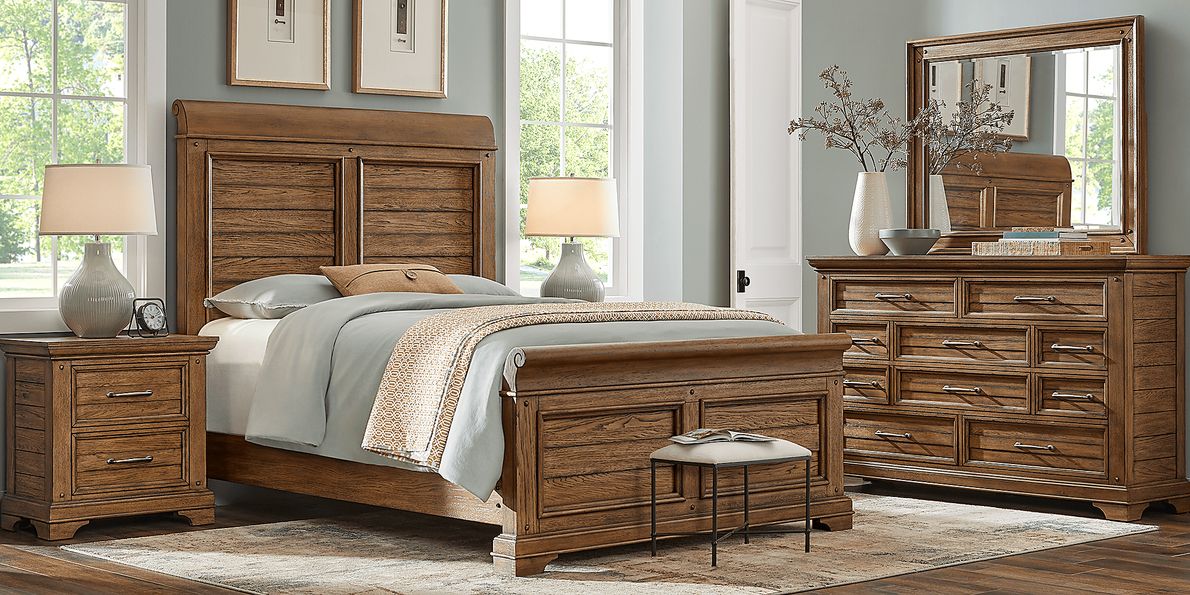 Gillon Ferry Brown Queen Panel Bed