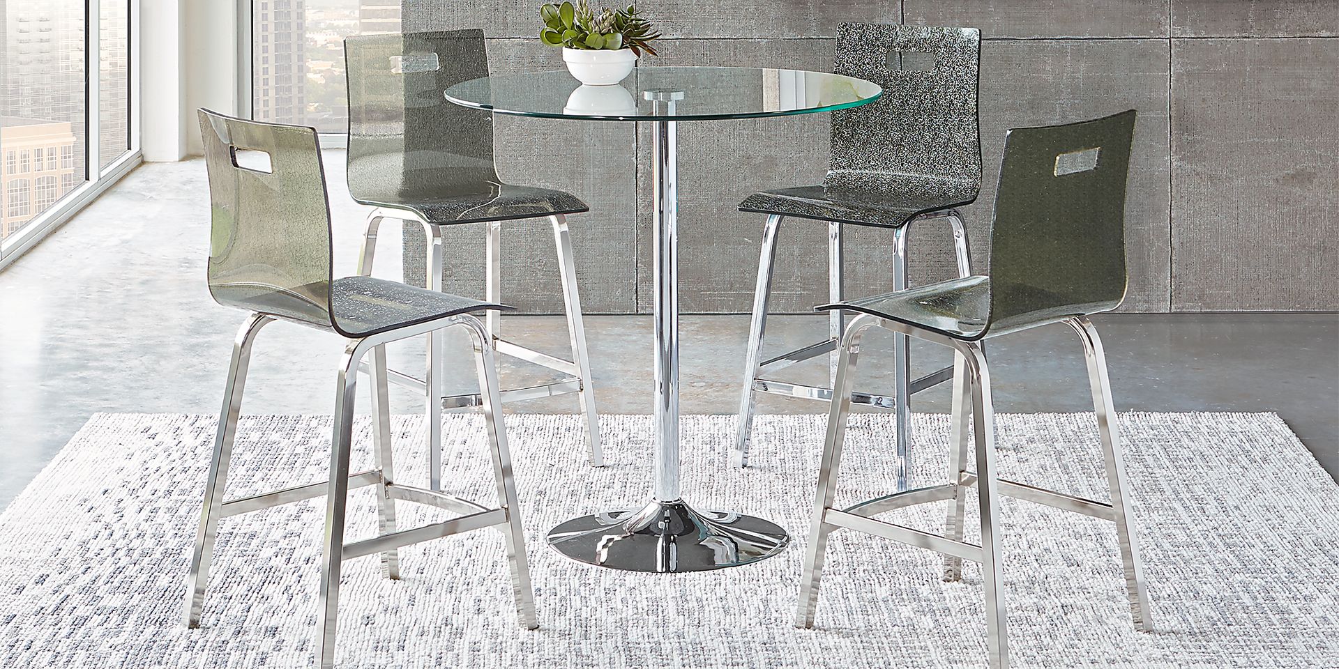 Gilmer Silver Counter Height Table - Image 2