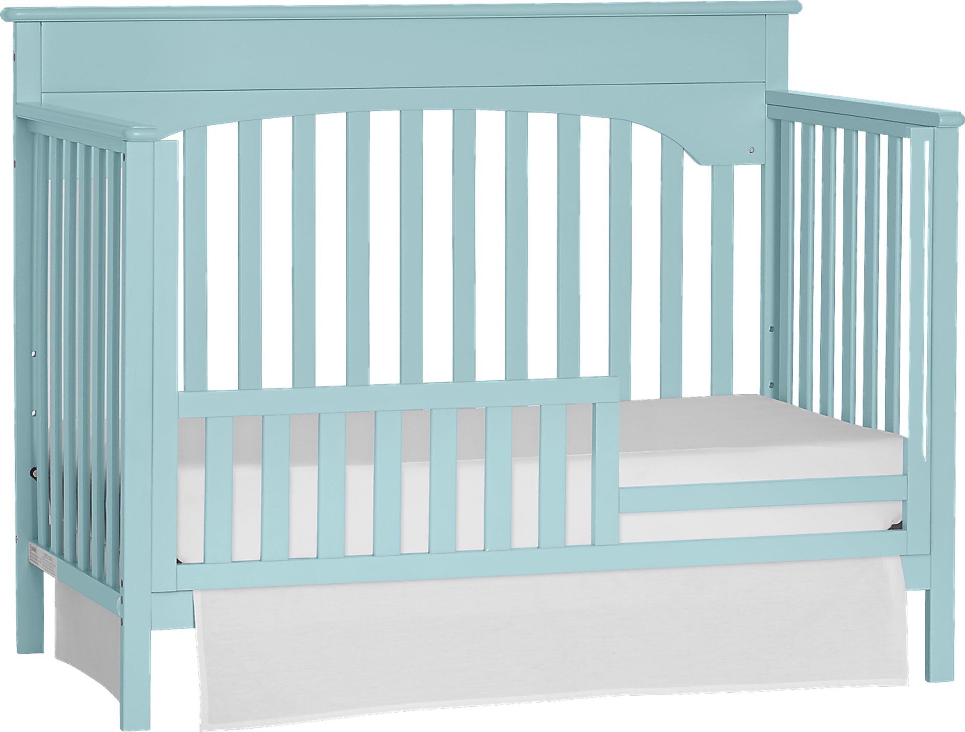 Gilroy Mint Convertible Crib with Toddler Rail - Image 7