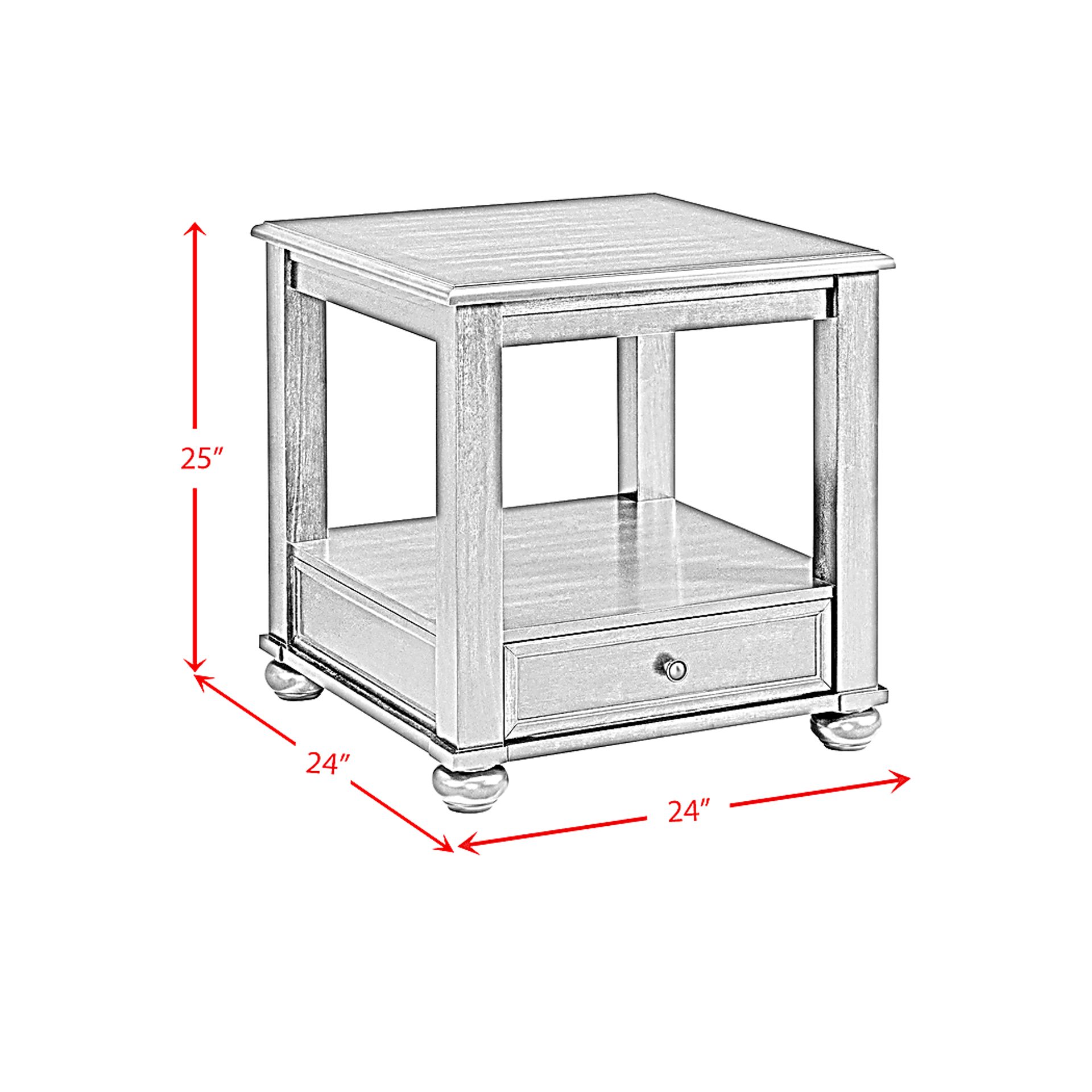 Ginebra Brown End Table - Image 4