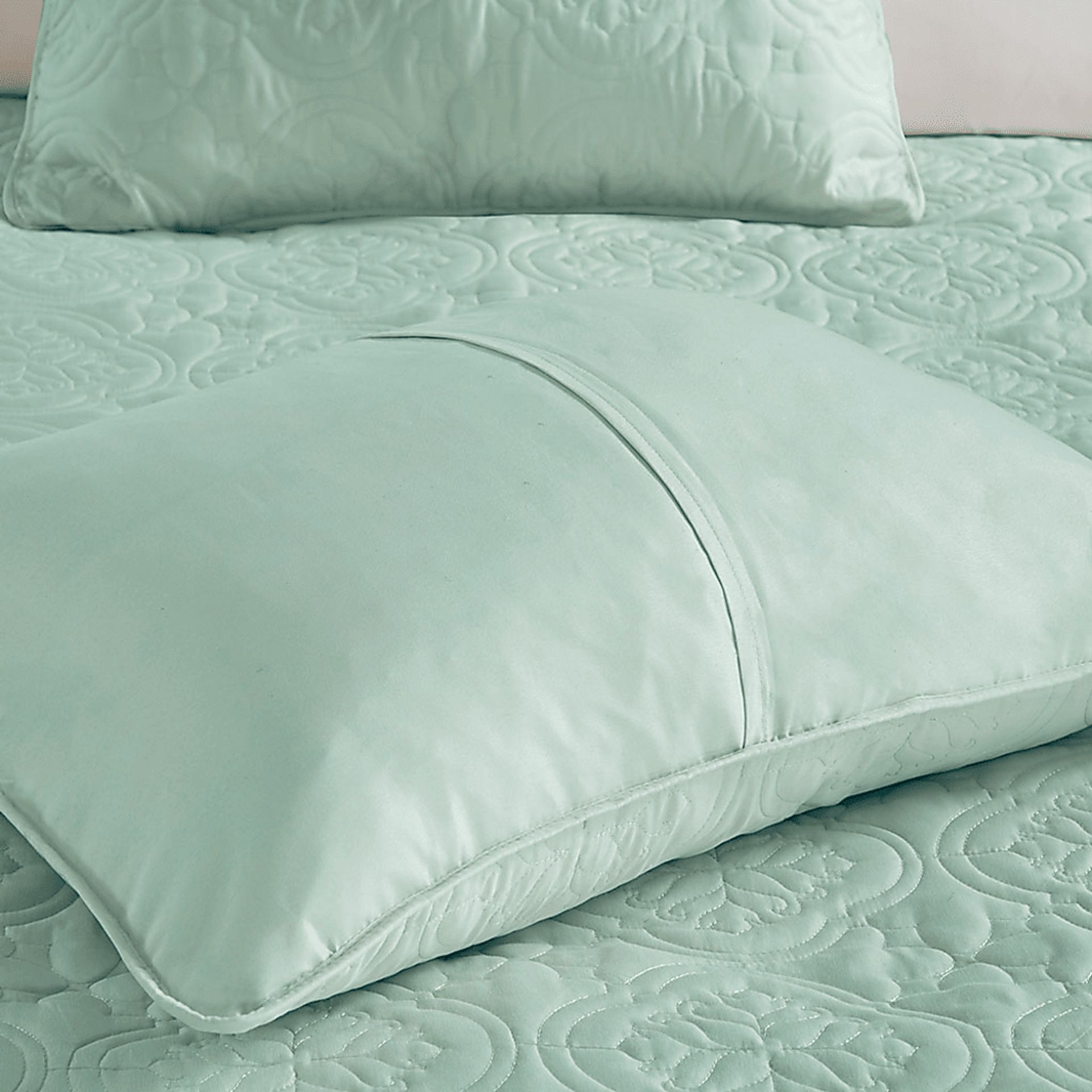 Gingerish Seafoam 3 Pc Full/Queen Bedspread - Image 3