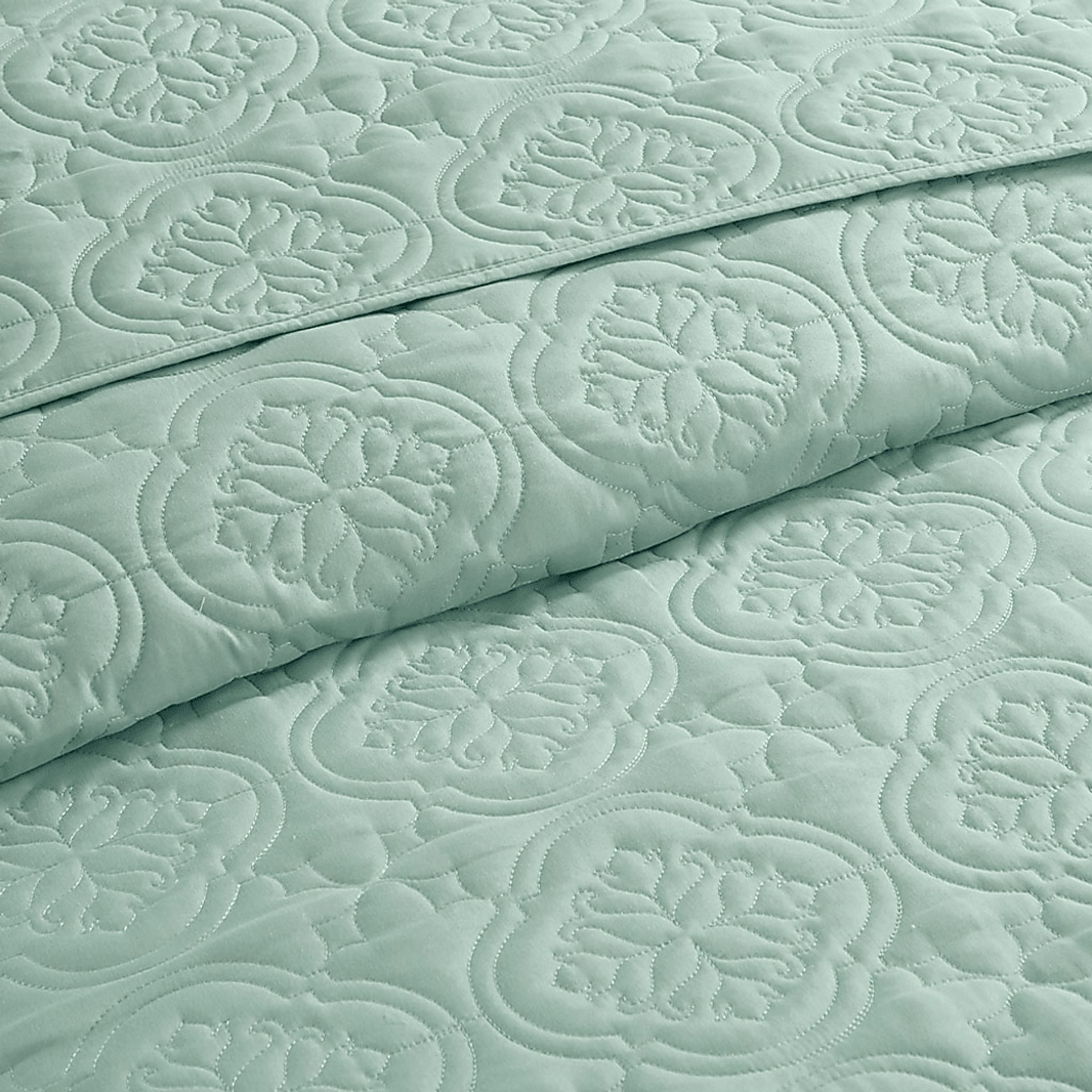 Gingerish Seafoam 3 Pc Full/Queen Bedspread - Image 7
