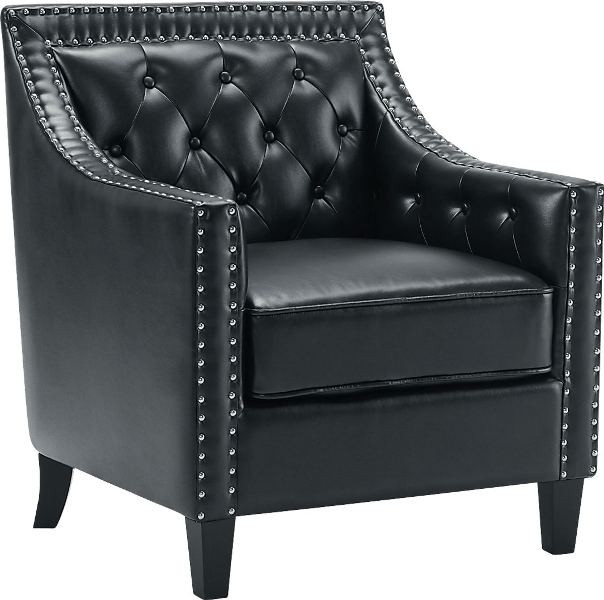 Ginnbrooke Black Polyester,Polyurethane Fabric Accent Chair Rooms to Go — free download