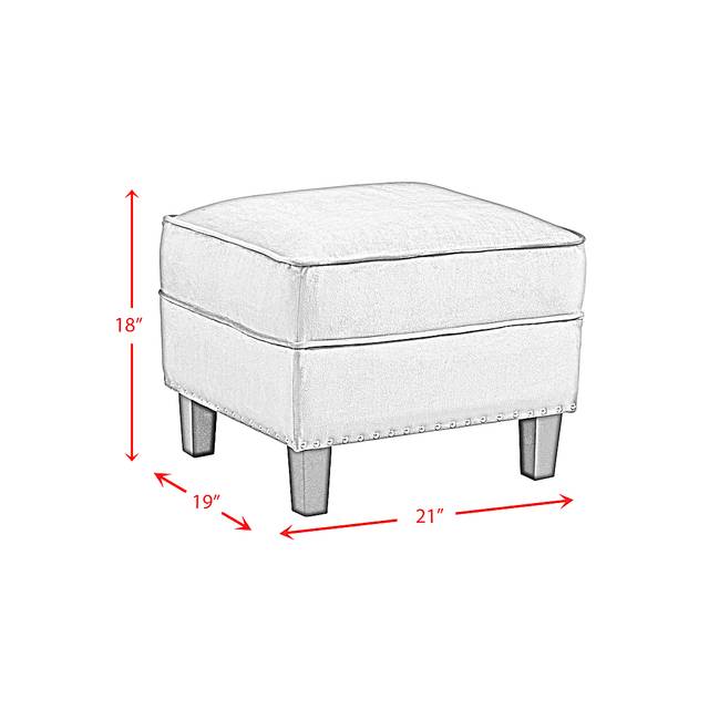 Ginnbrooke Blush Ottoman - Thumbnail - Image 4