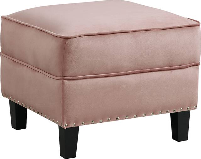 Ginnbrooke Blush Ottoman - Thumbnail - Image 1