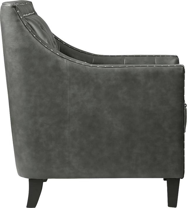 Ginnbrooke Dark Gray Accent Chair - Thumbnail - Image 3