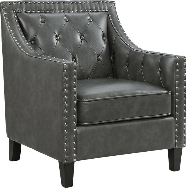 Ginnbrooke Dark Gray Accent Chair - Thumbnail - Image 1