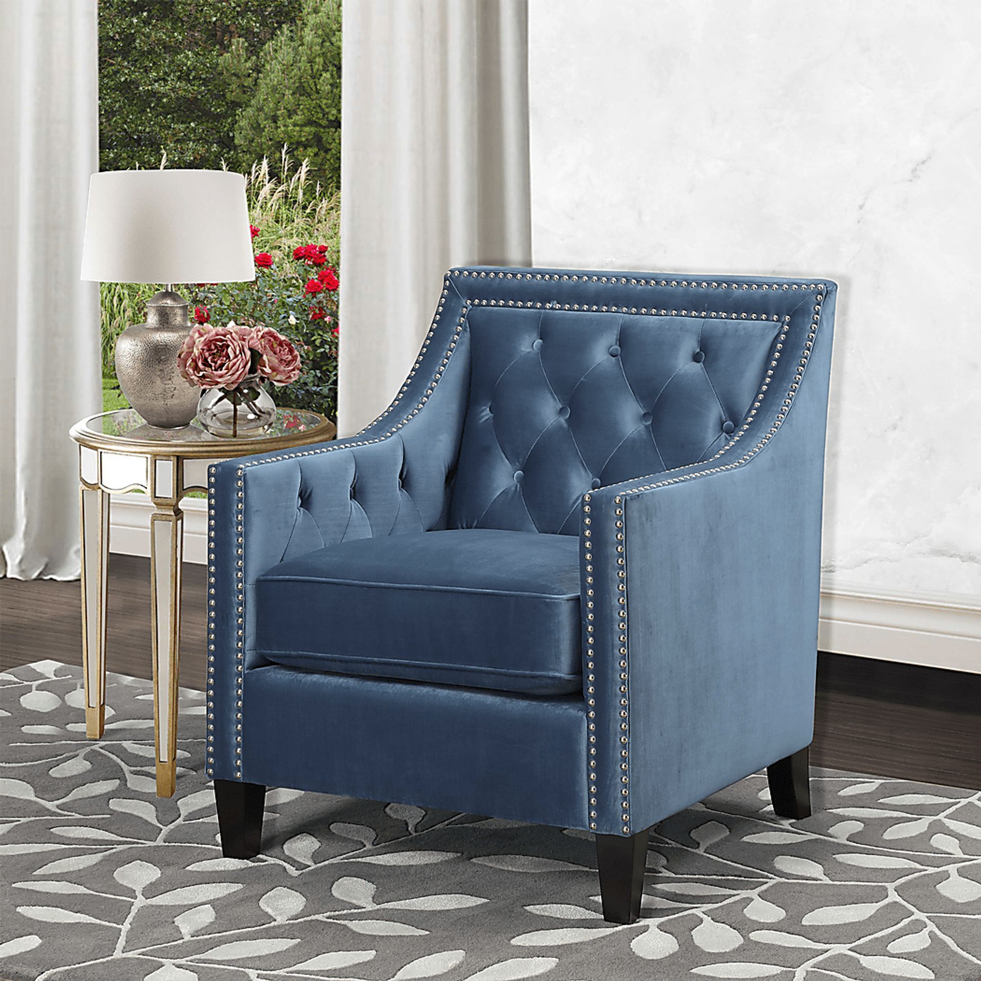 Ginnbrooke Marine Blue Accent Chair - Image 2