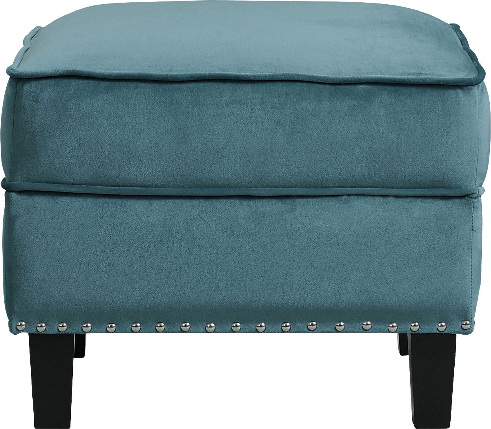 Ginnbrooke Marine Blue Ottoman - Image 3
