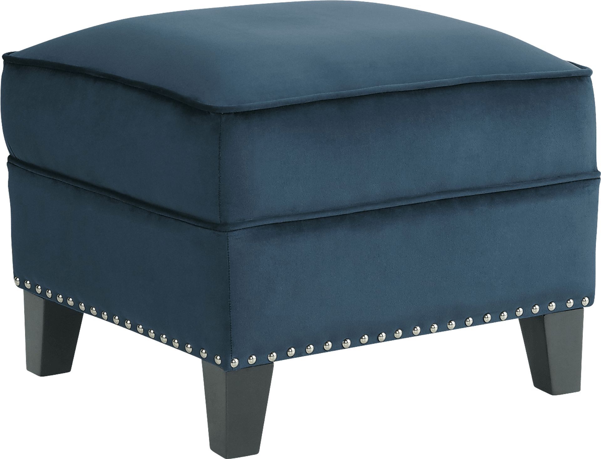 Ginnbrooke Navy Ottoman - Image 1