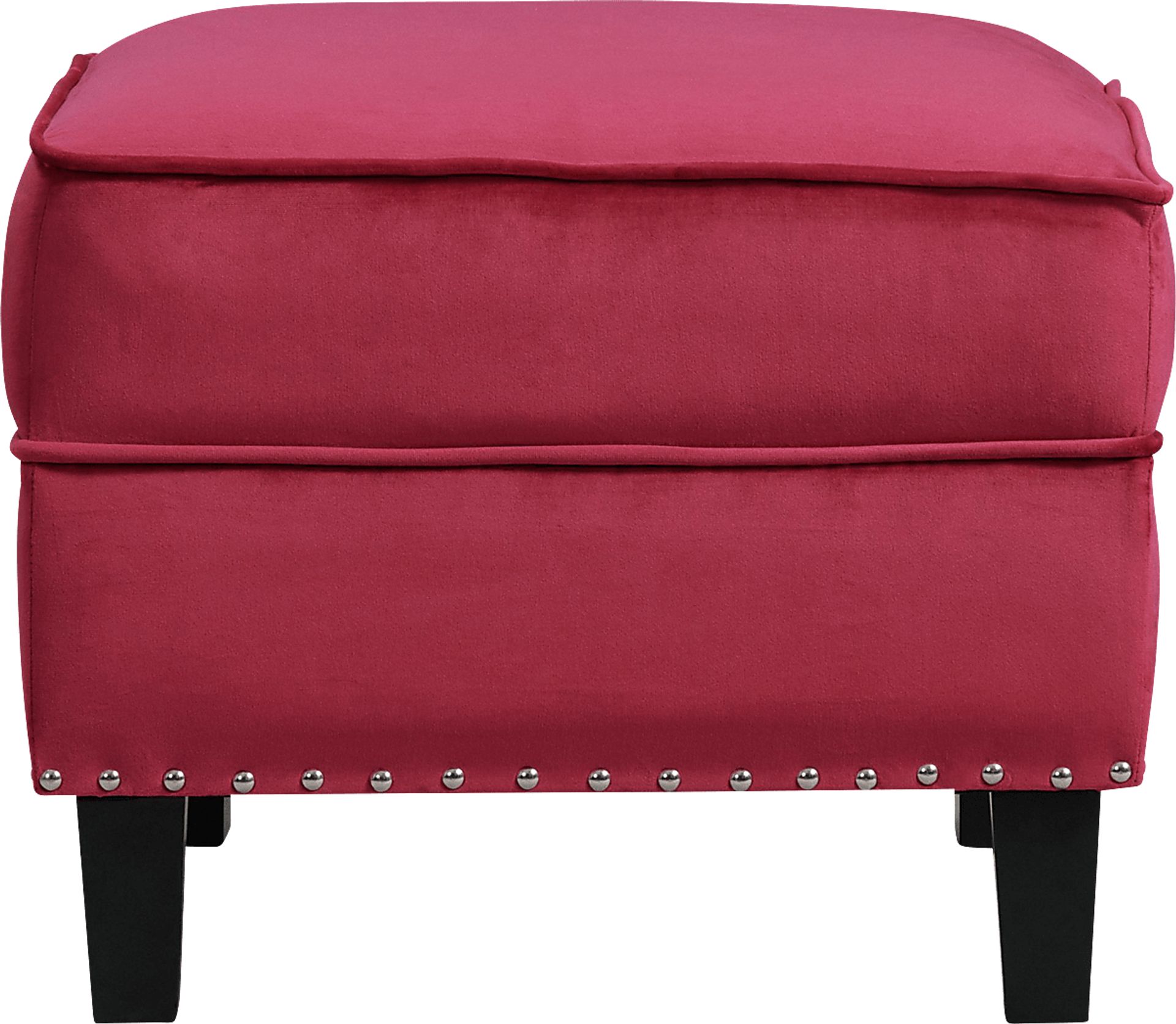 Ginnbrooke Red Ottoman - Image 3