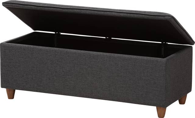 Gioni Dark Gray Storage Ottoman - Thumbnail - Image 3