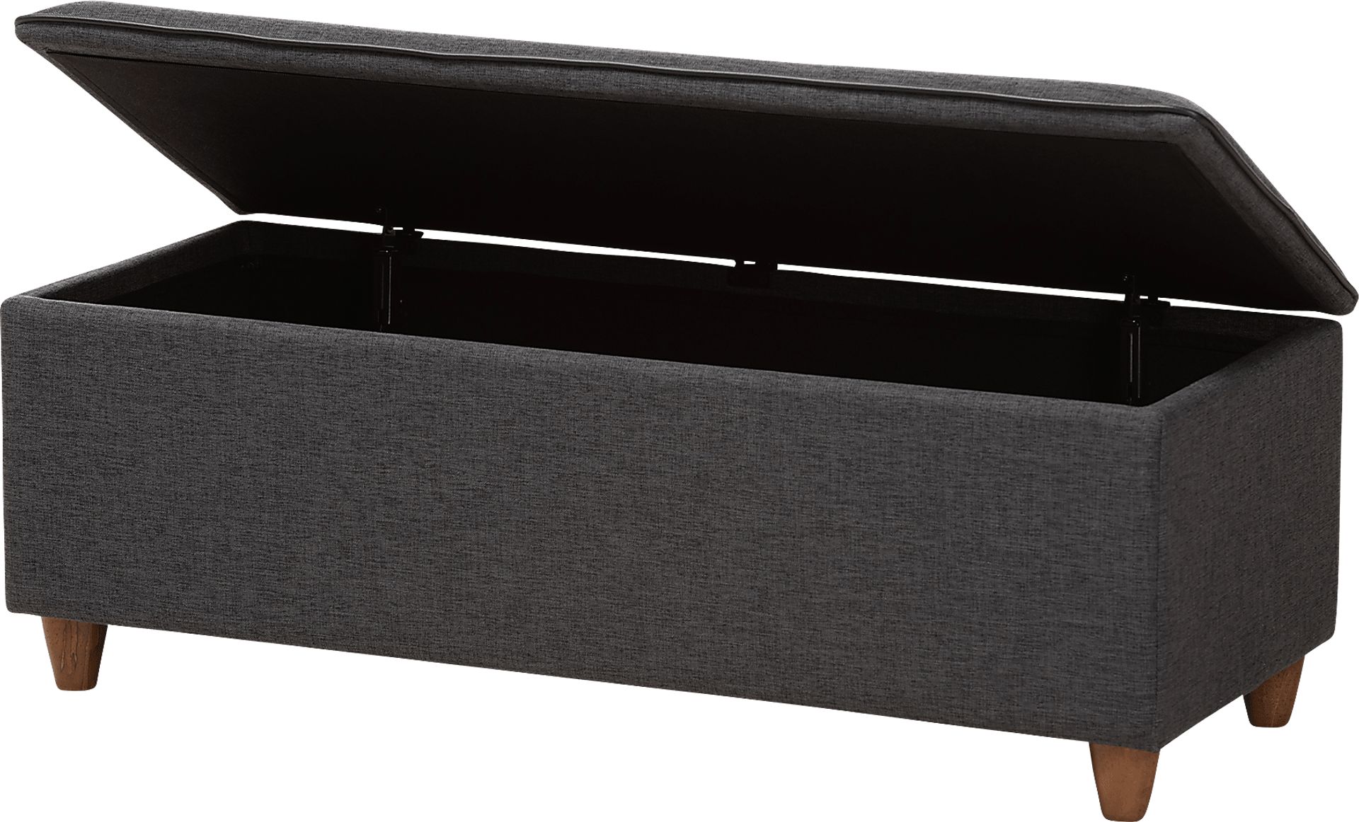 Gioni Dark Gray Storage Ottoman - Image 3