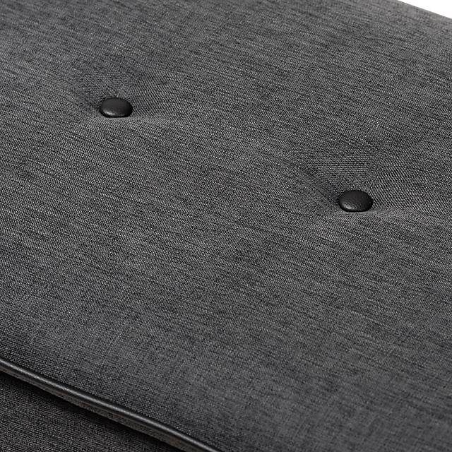 Gioni Dark Gray Storage Ottoman - Thumbnail - Image 4