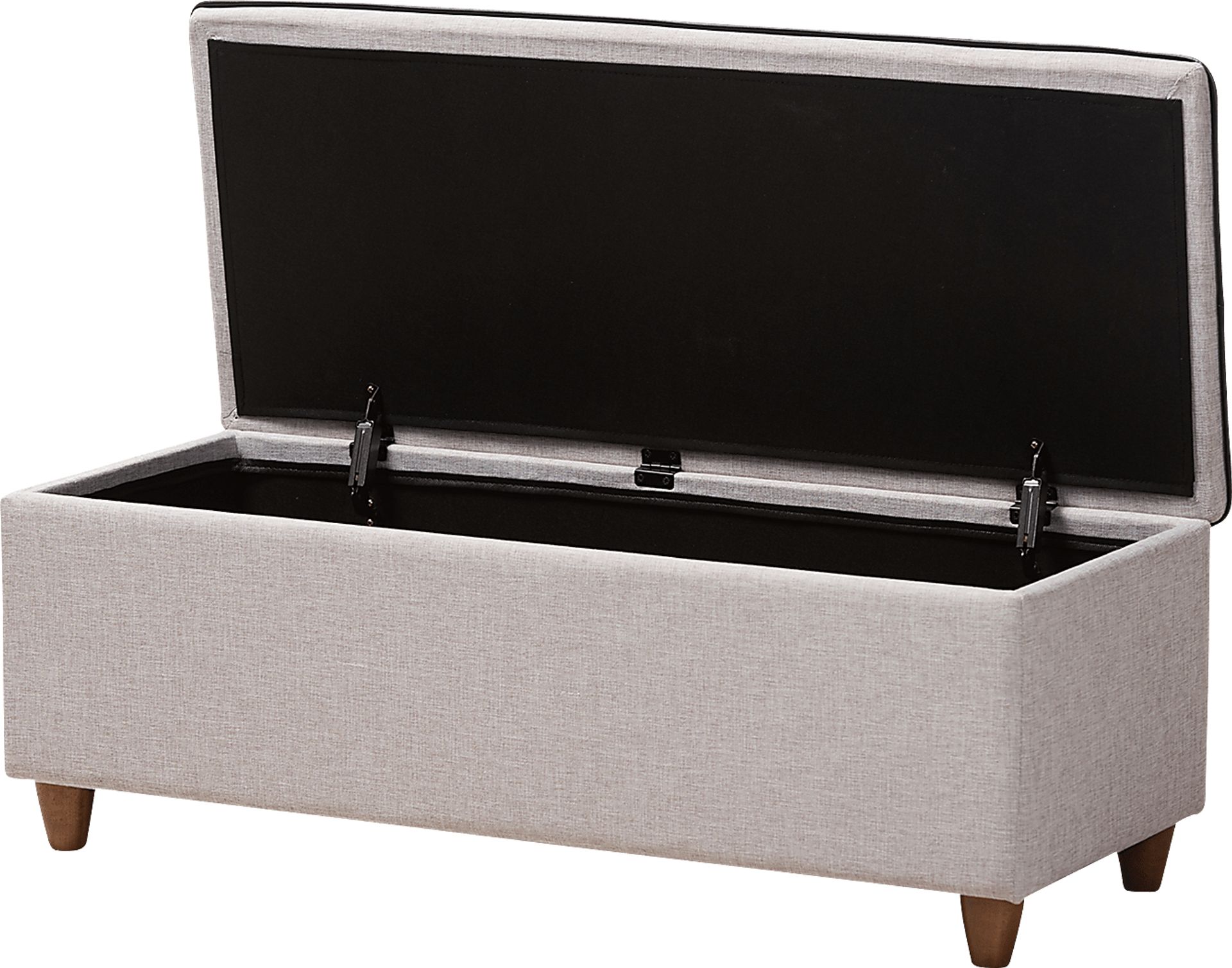 Gioni Gray Storage Ottoman - Image 3