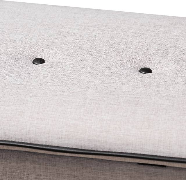 Gioni Gray Storage Ottoman - Thumbnail - Image 4