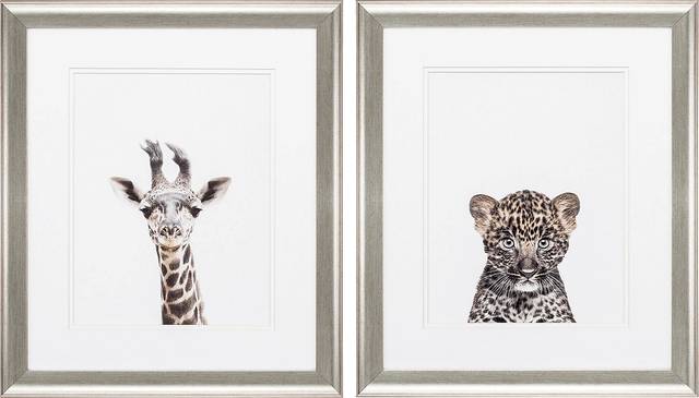 Giraffe Leopard Set of 2 Artwork - Thumbnail - Image 1