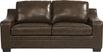 Gisella Brown Leather Sleeper Apartment Sofa - Rooms To Go