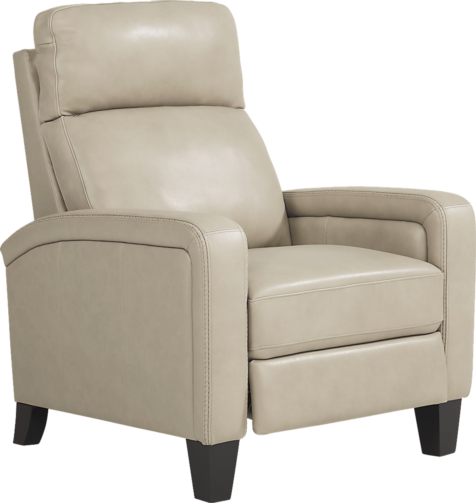 Gisella Taupe Leather 3 Pc Living Room - Image 4