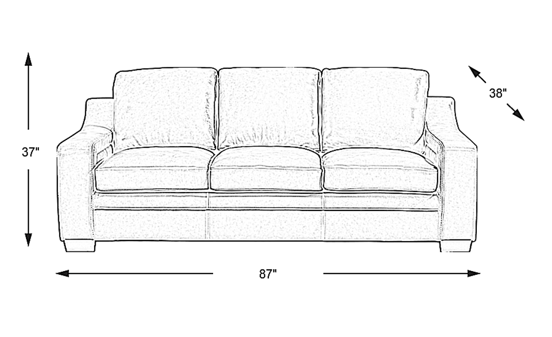Gisella Leather Sofa