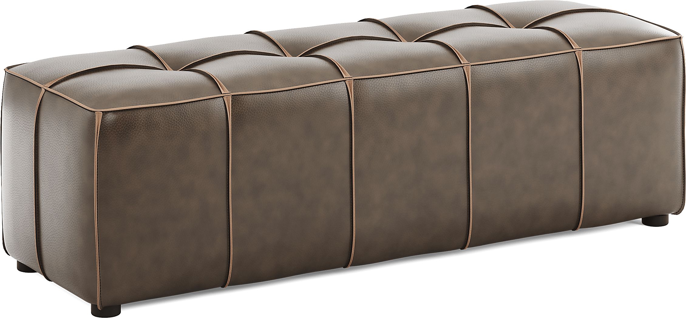 Giselle Leather Bench - Thumbnail 2