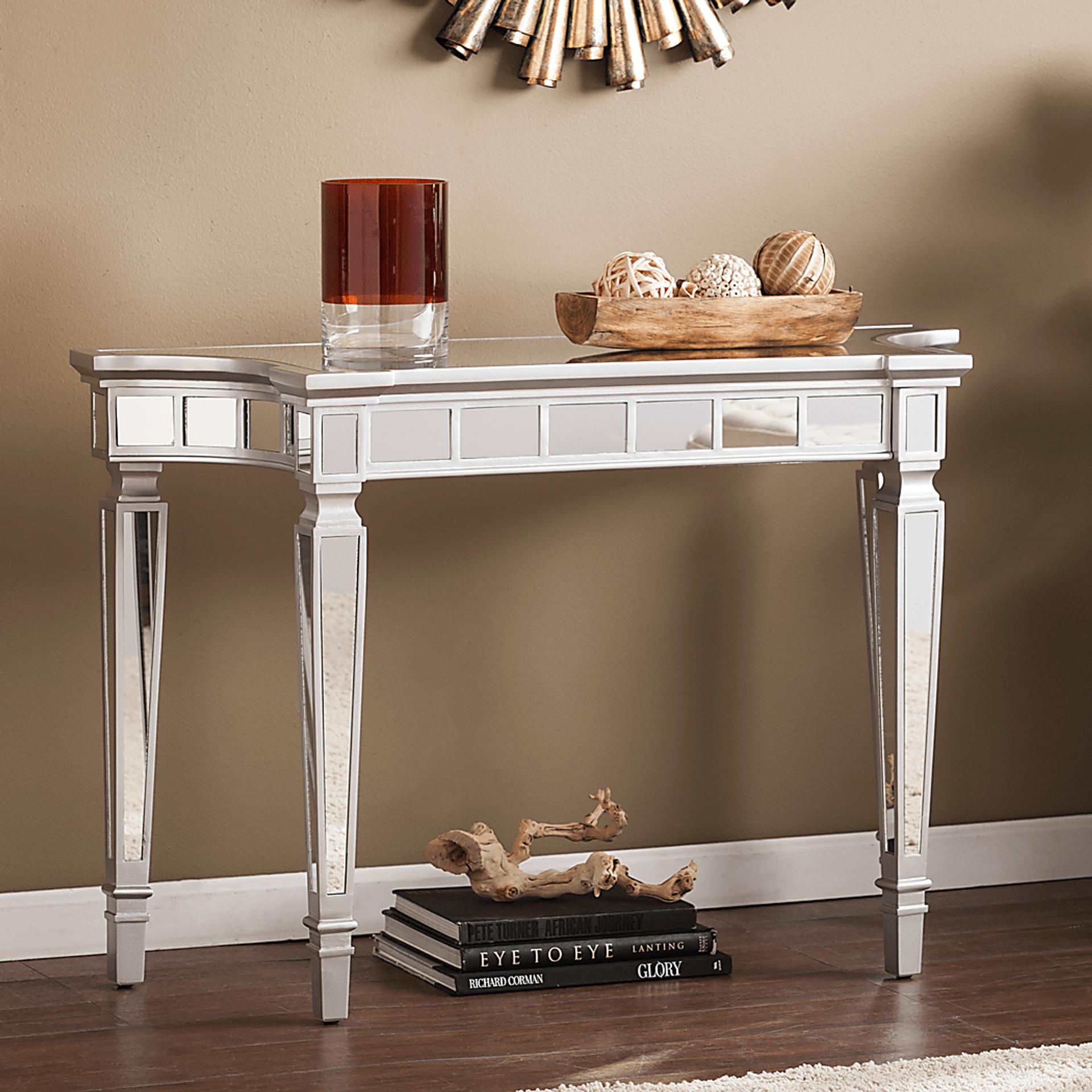 Mirrored Console & Entry Tables