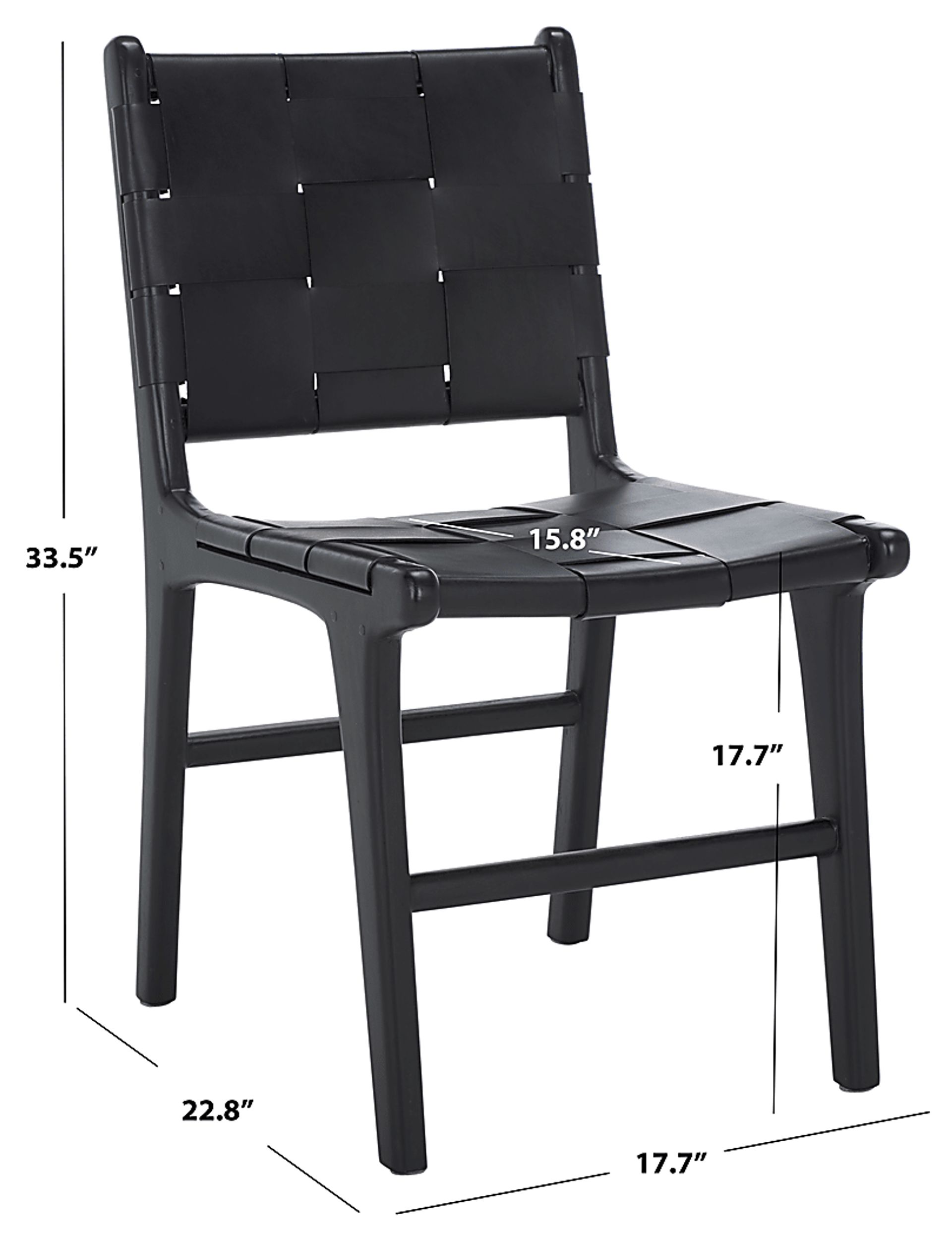 Givernola Black Side Chairs, Set of 2 - Image 7