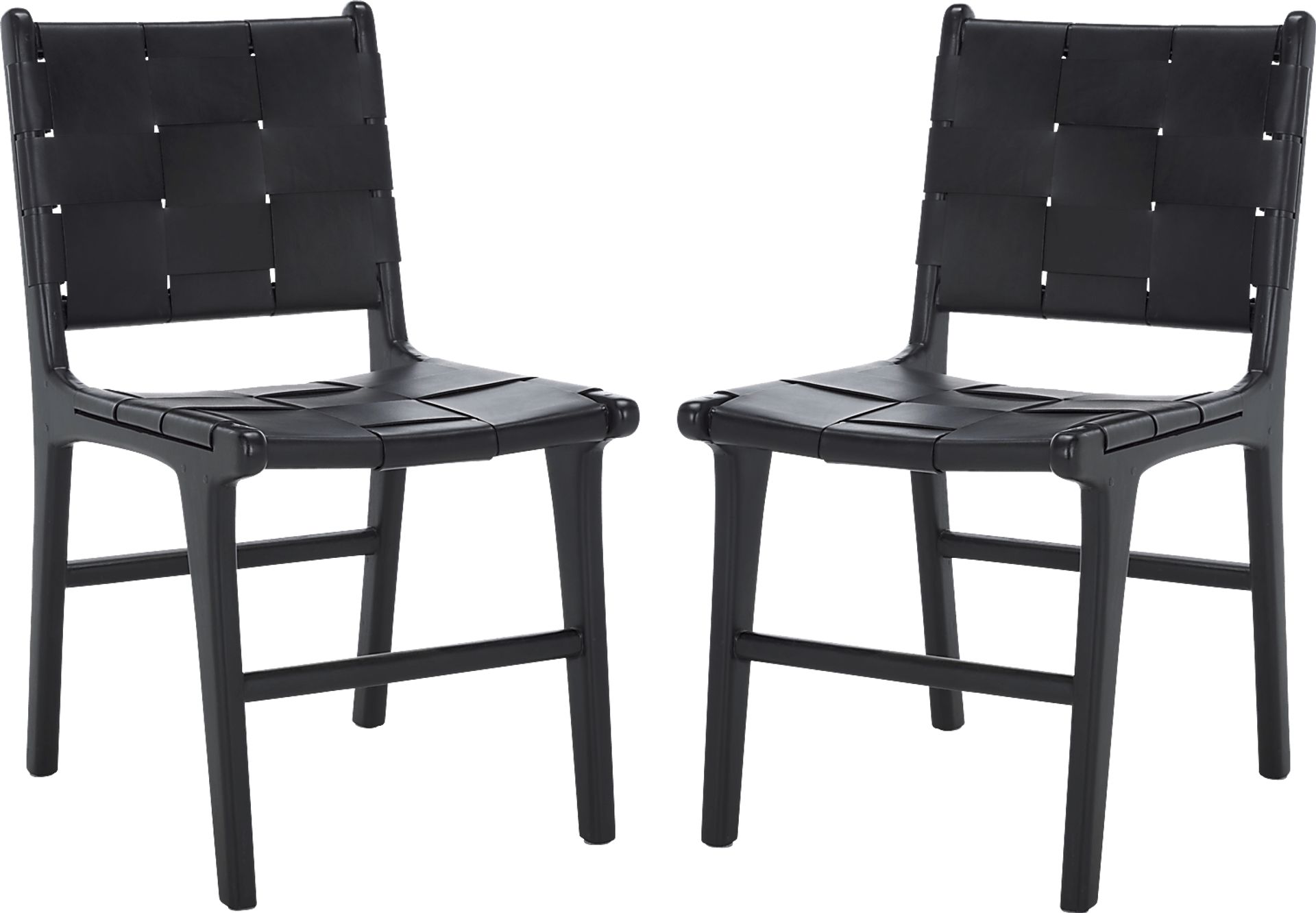 Givernola Black Side Chairs, Set of 2 - Image 1