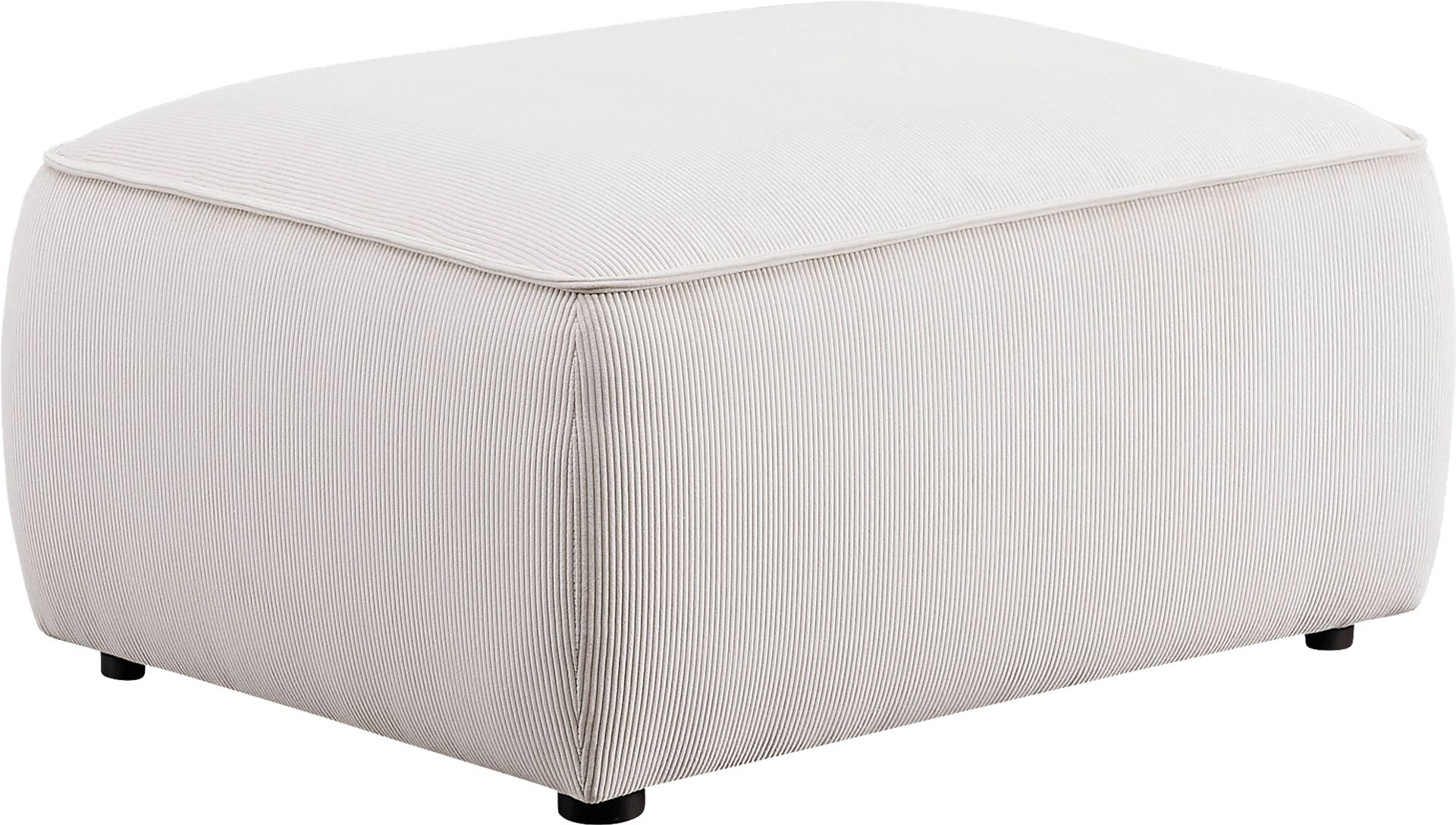 Glaciarts I White Ottoman - Image 1