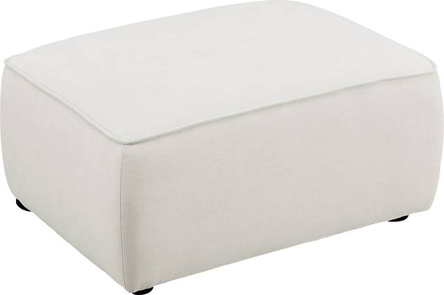 Glaciarts II Off-White Ottoman - Thumbnail - Image 3