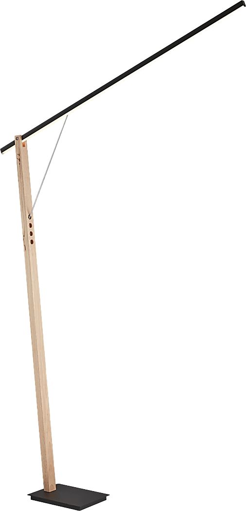 Glacier Cove Wood Floor Lamp