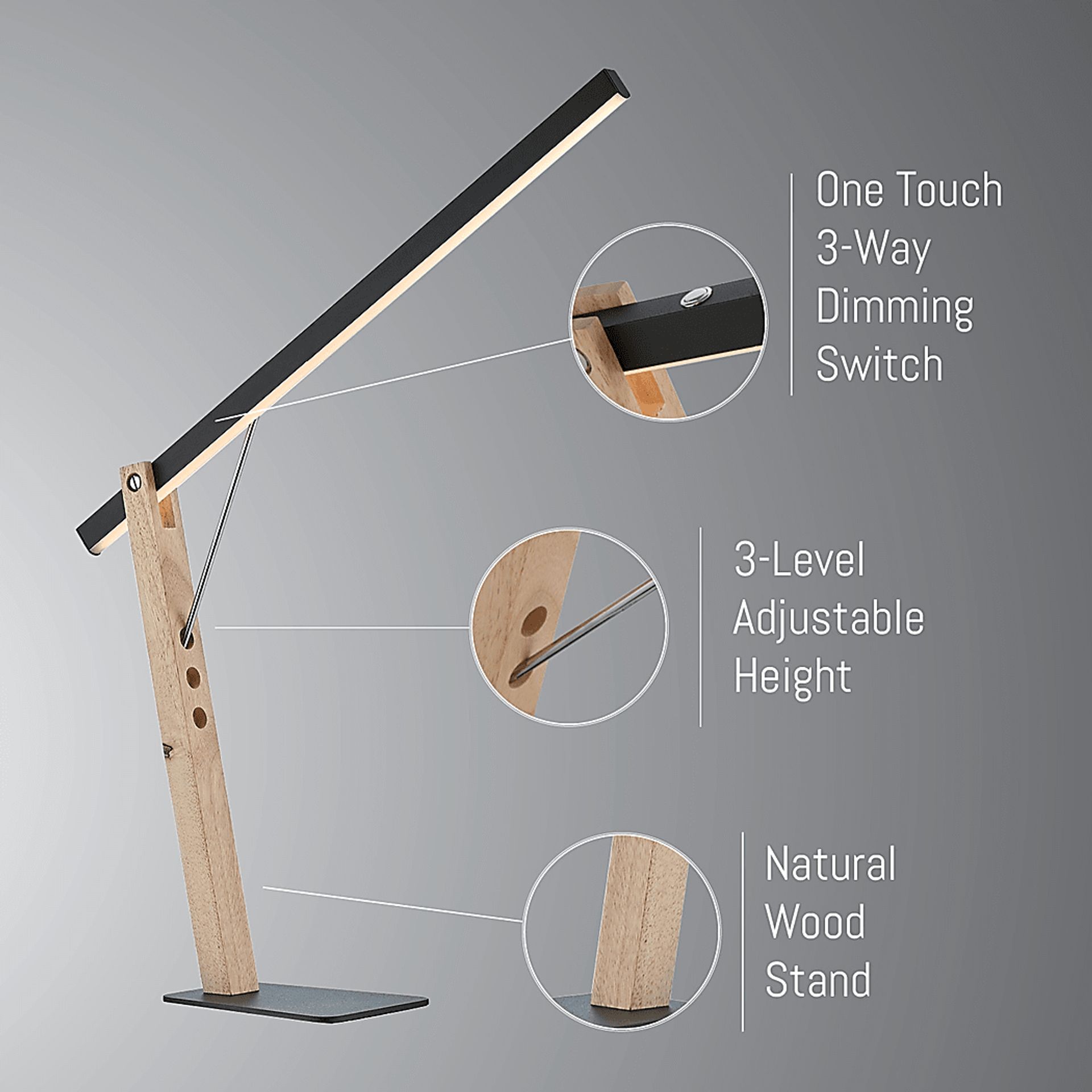 Glacier Cove Wood Table Lamp - Image 5