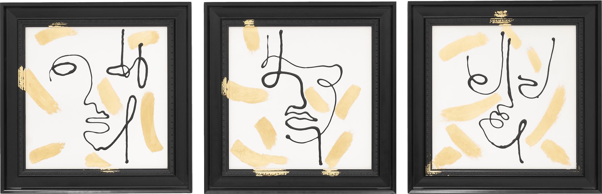 Glanlake White Artwork Set of 3 - Image 1