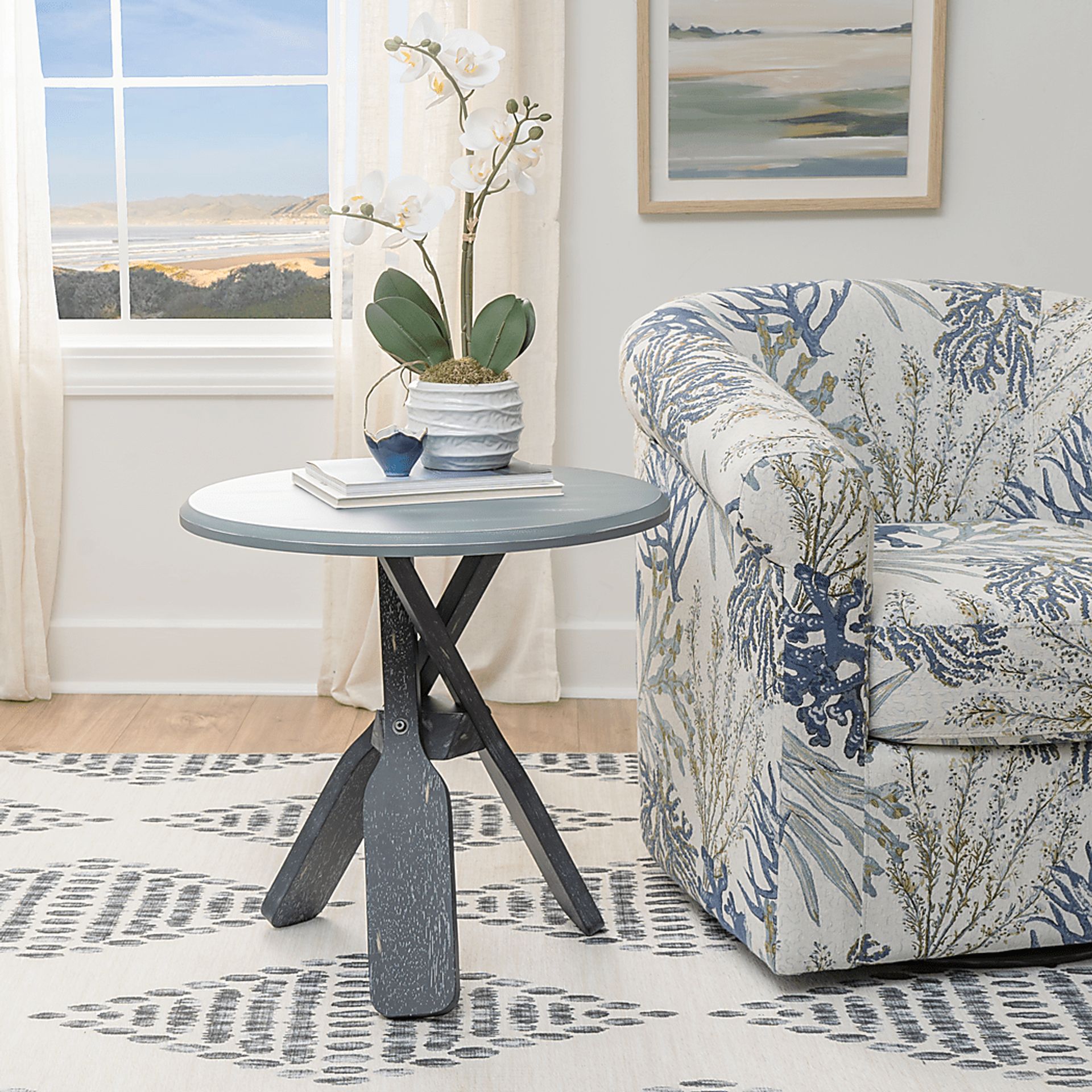 Glascour Navy Accent Table - Image 2
