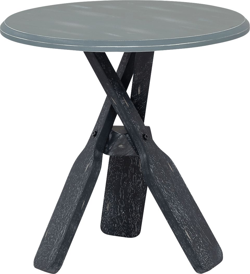 Glascour Navy Accent Table