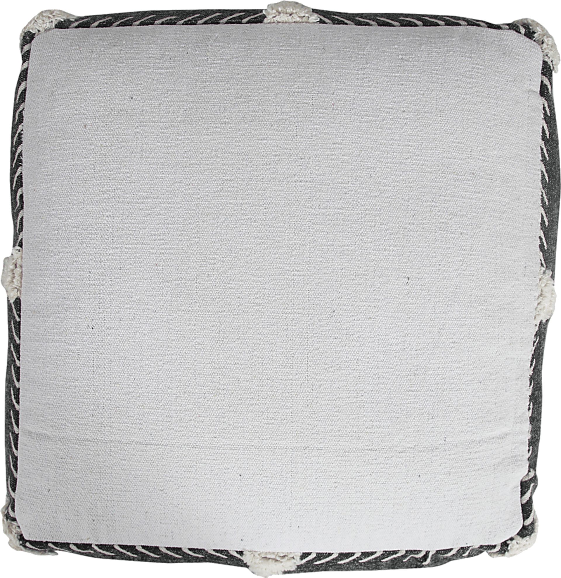 Glasella Black/White Pouf - Image 9