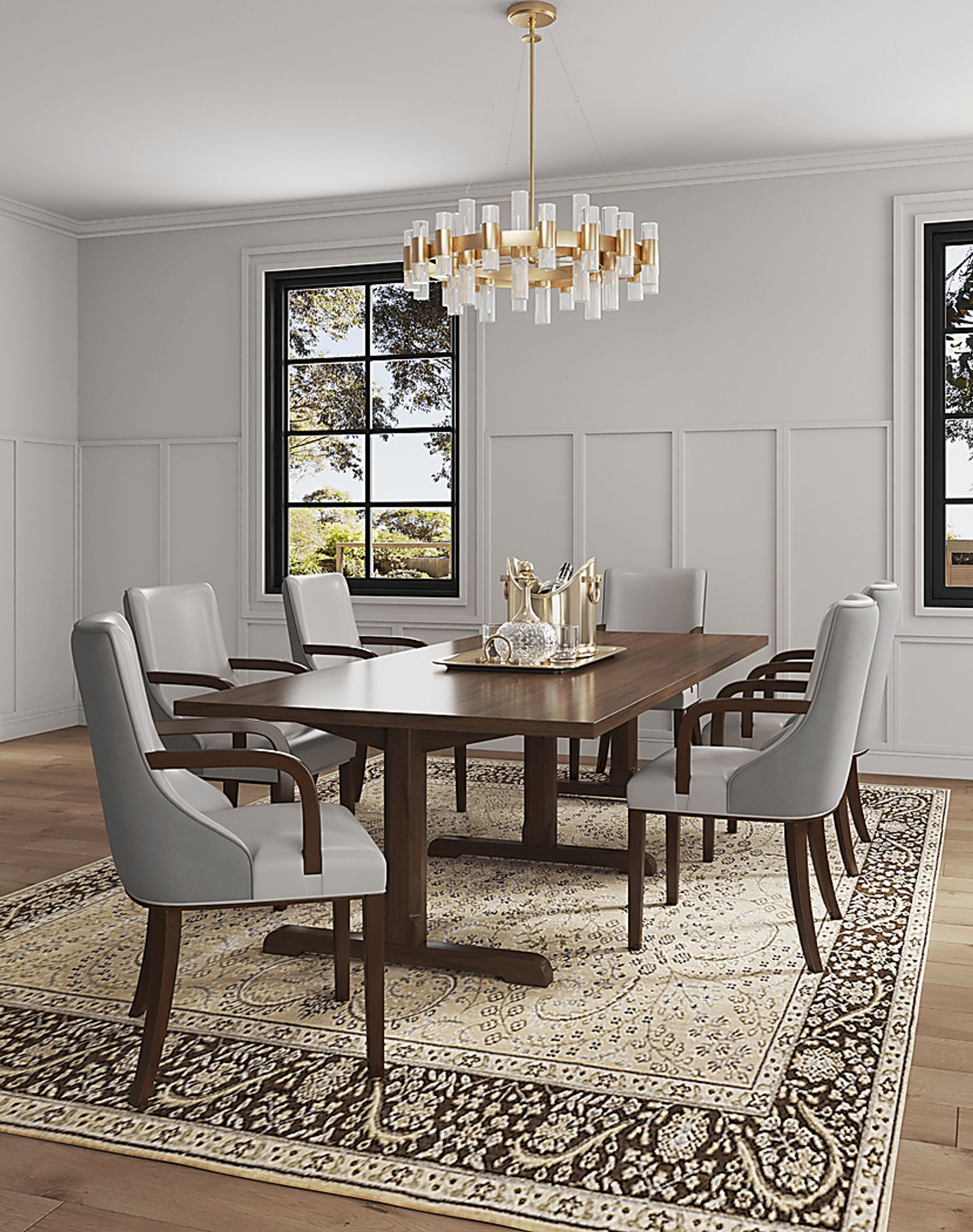 Glaspey Light Gray Arm Chair - Image 2