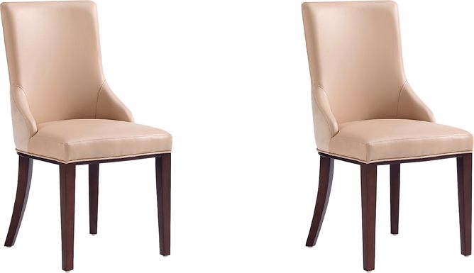 Glaspey Tan Dining Chair, Set of 2