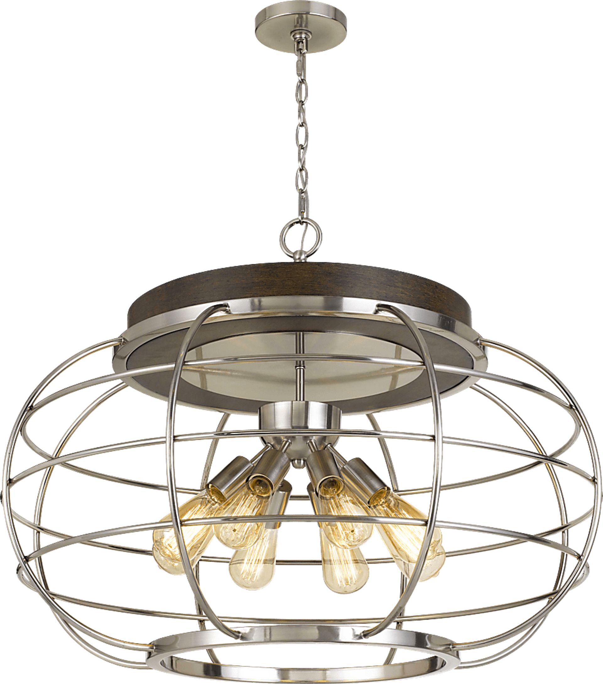Glasshouse Nickel Chandelier - Image 3