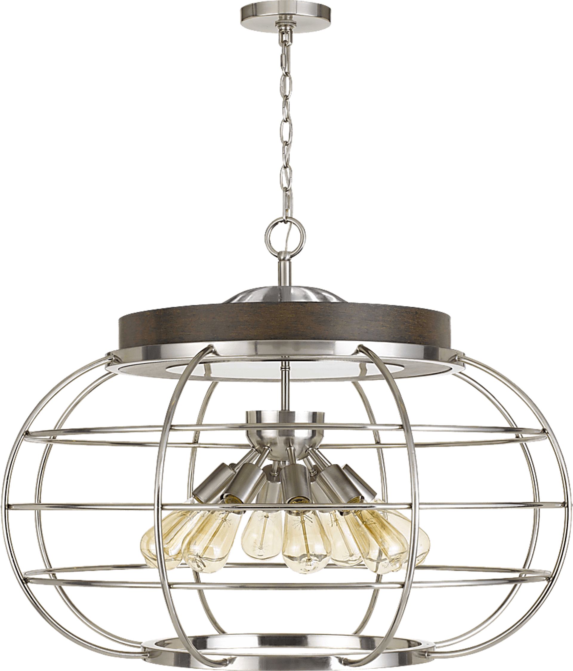 Glasshouse Nickel Chandelier - Image 1