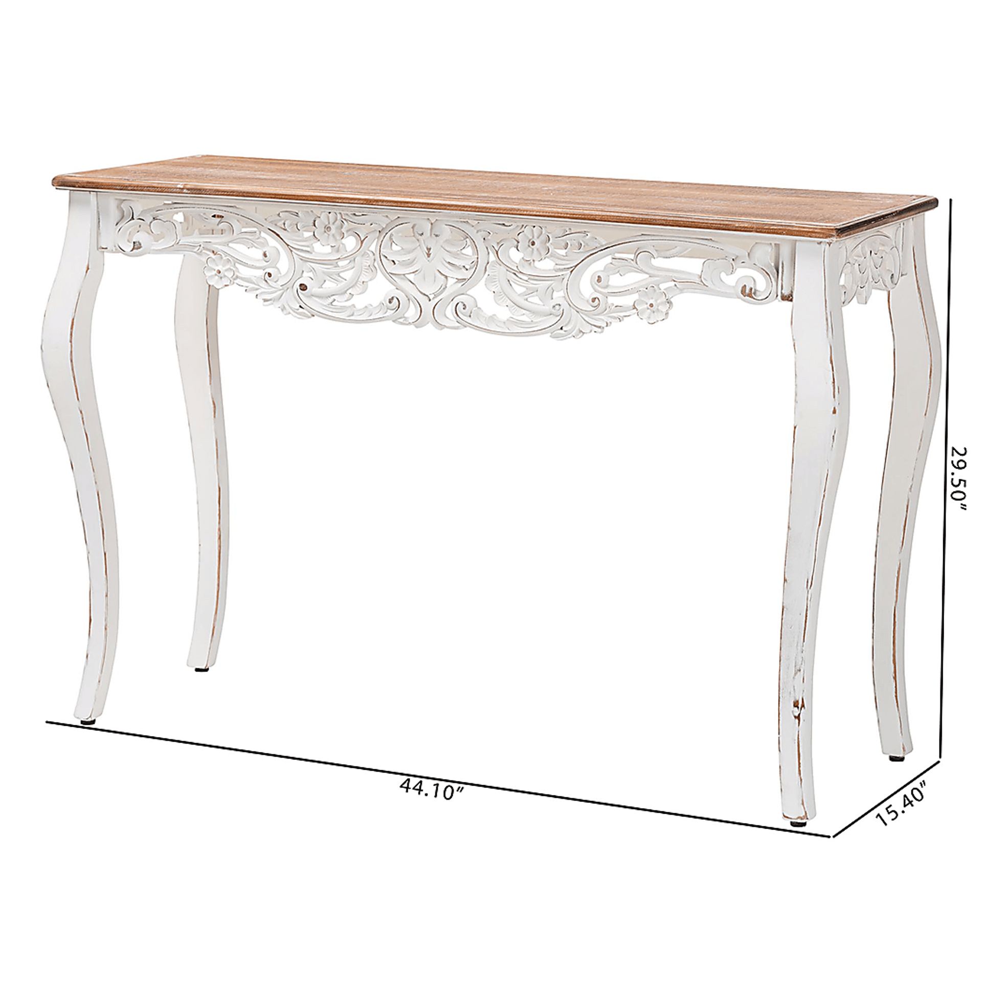 Glasu Brown/White Console Table - Image 8