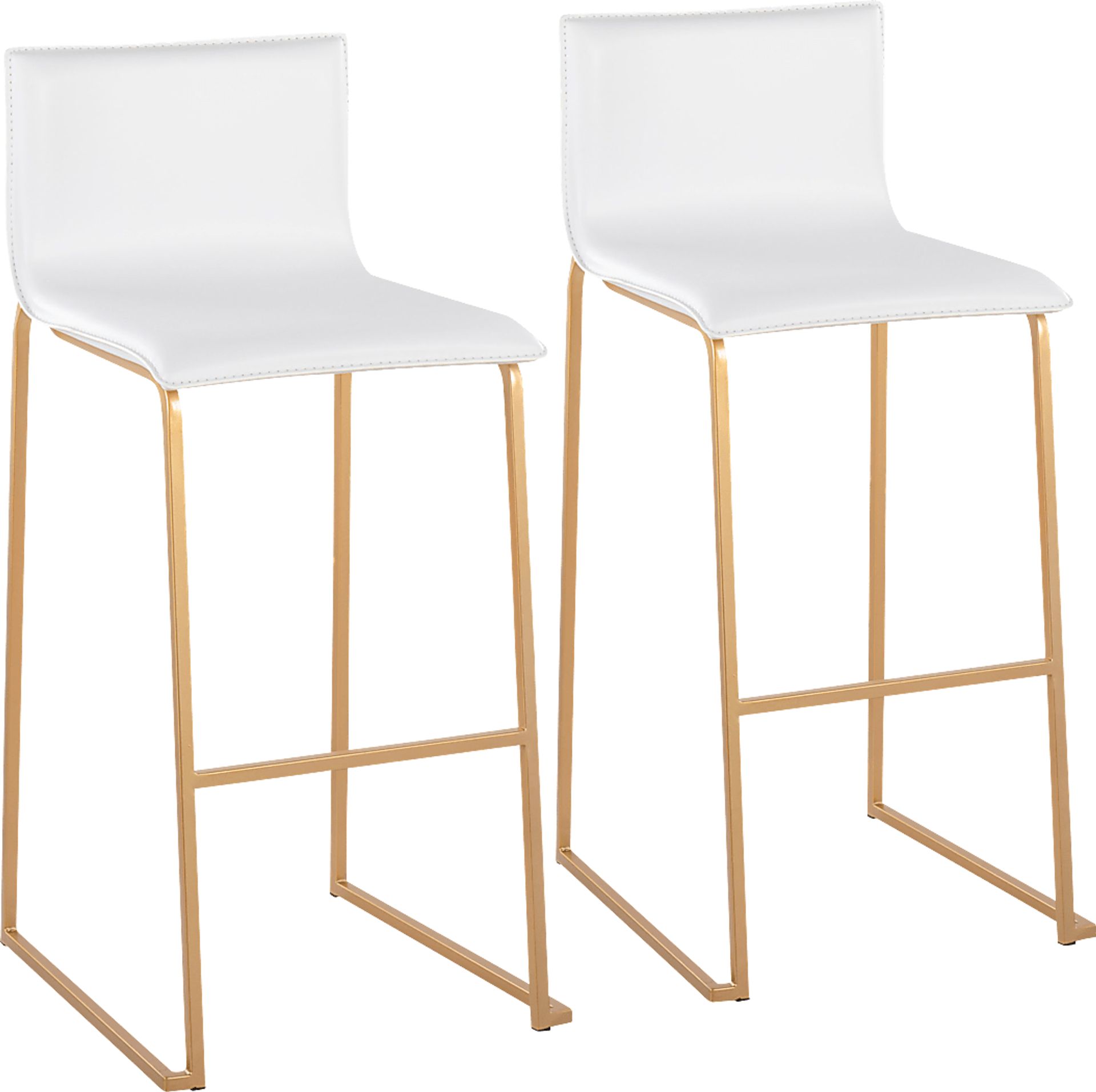 Glatigny I White Barstool Set of 2 - Image 1