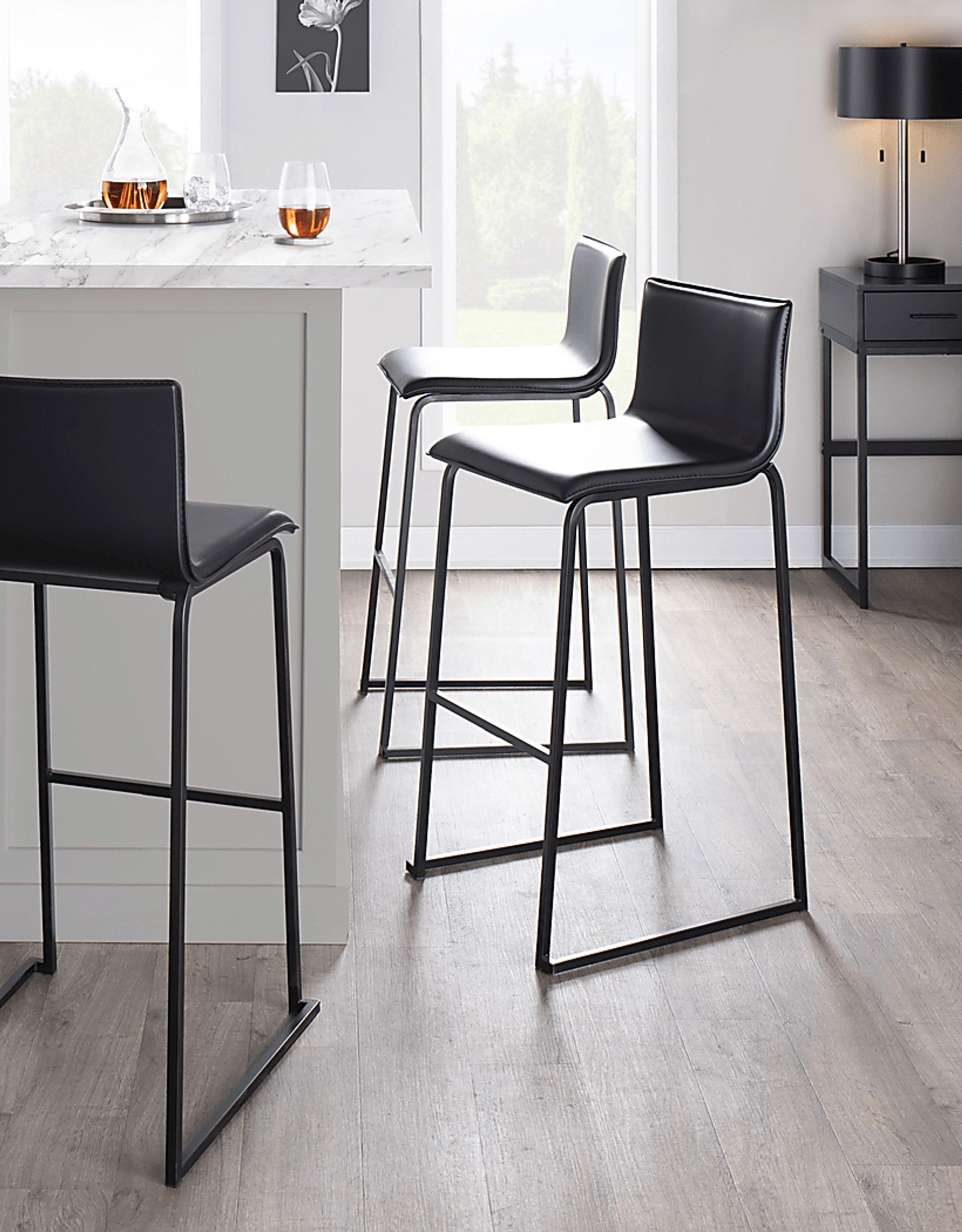 Glatigny II Black Barstool Set of 2 - Image 8