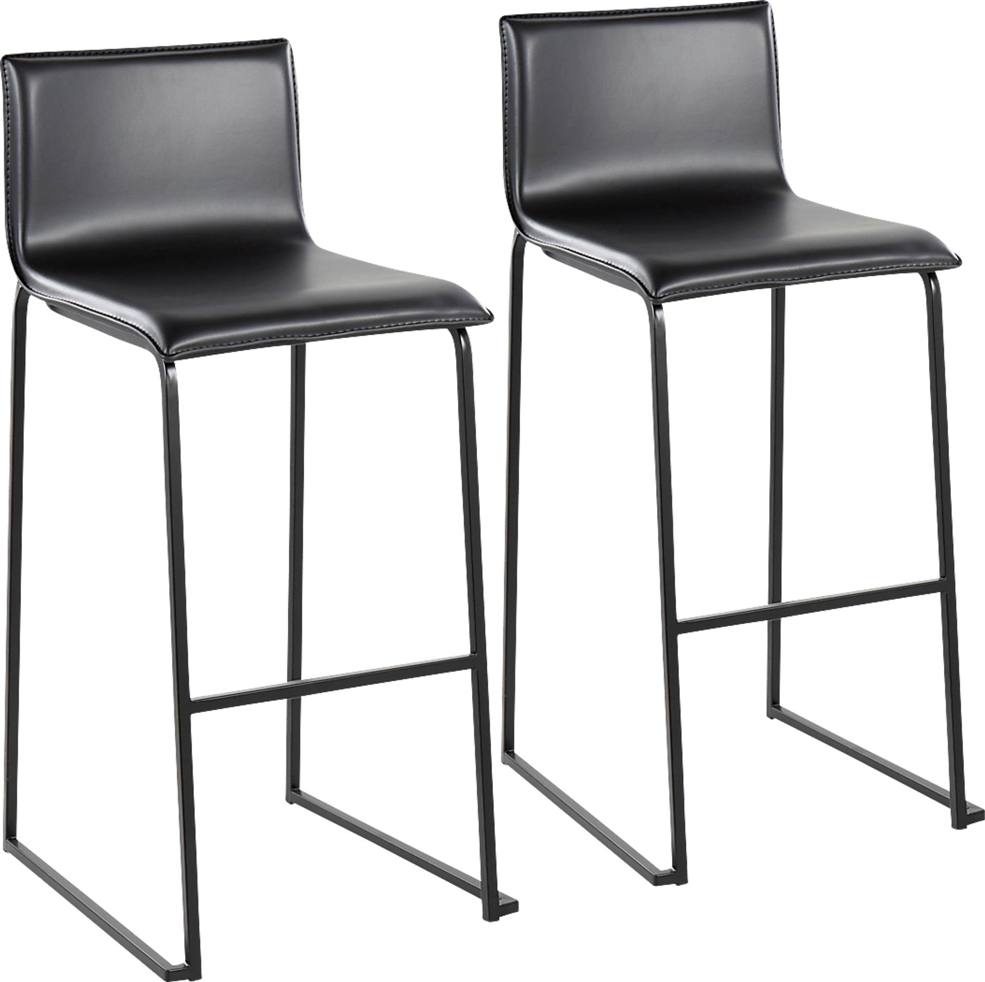 Glatigny II Black Barstool Set of 2 - Image 1