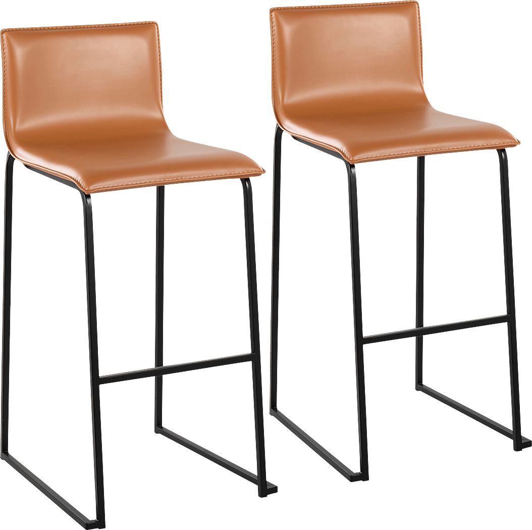 Glatigny II Camel Barstool Set of 2