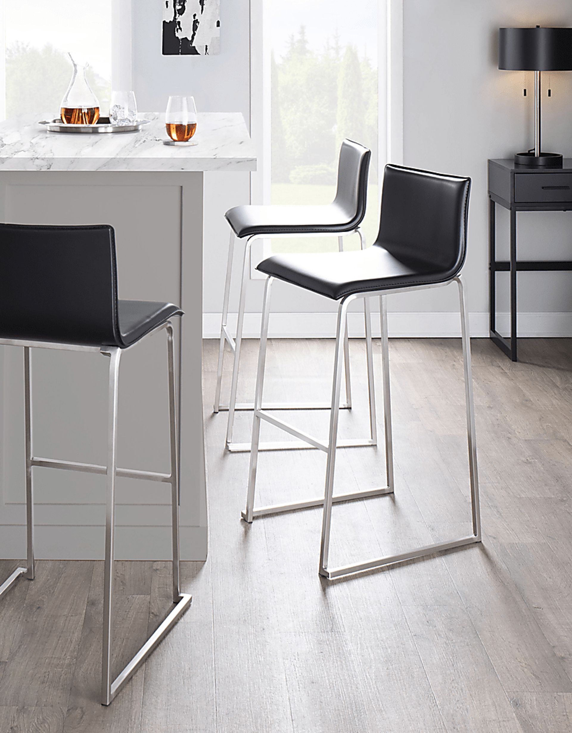 Glatigny III White Barstool Set of 2 - Image 8