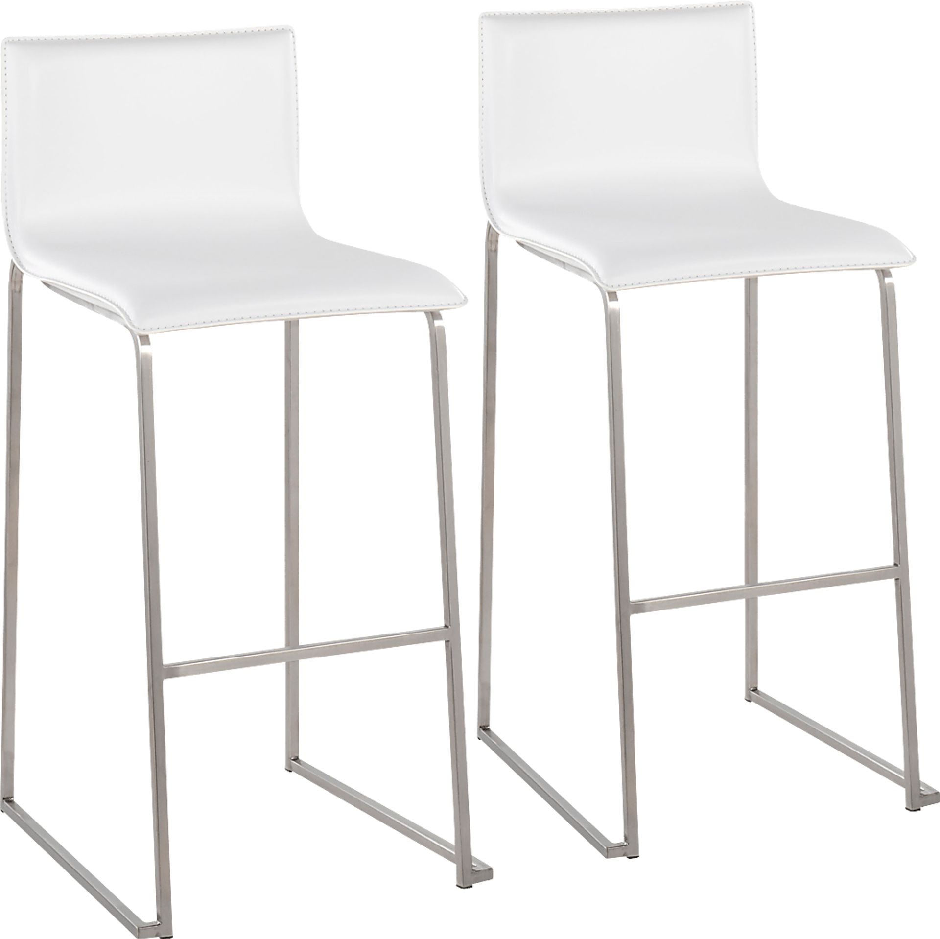 Glatigny III White Barstool Set of 2 - Image 1