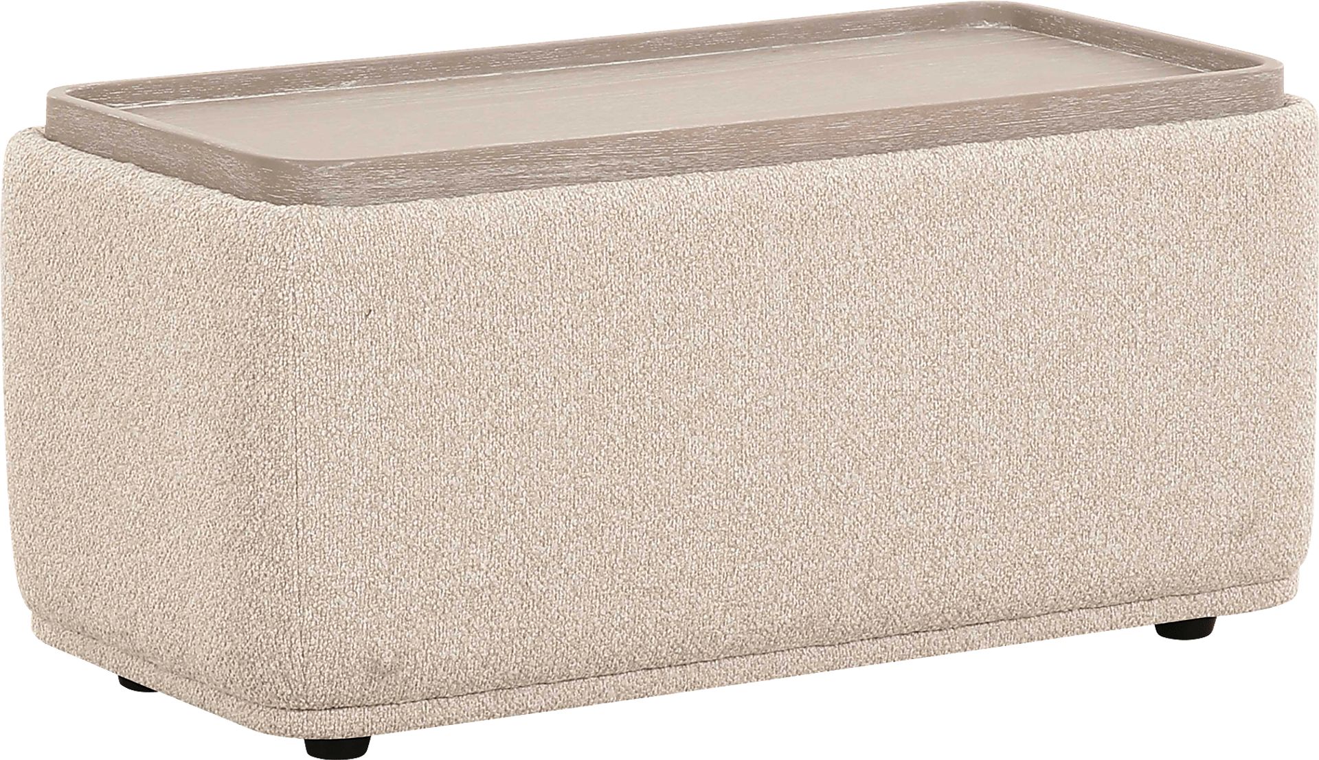 Gleasony Cream Ottoman - Image 1